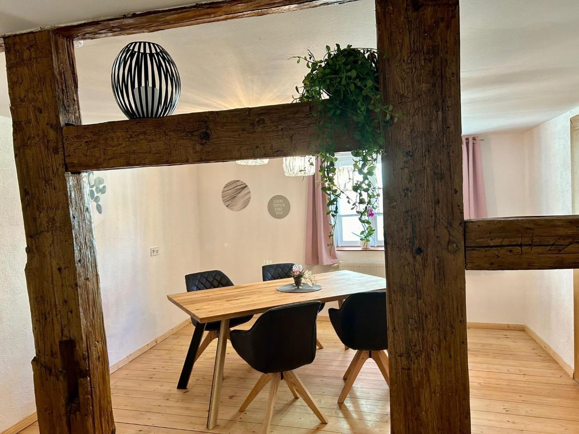 Dornroeschen Appartement Dinkelsbühl Buitenkant foto