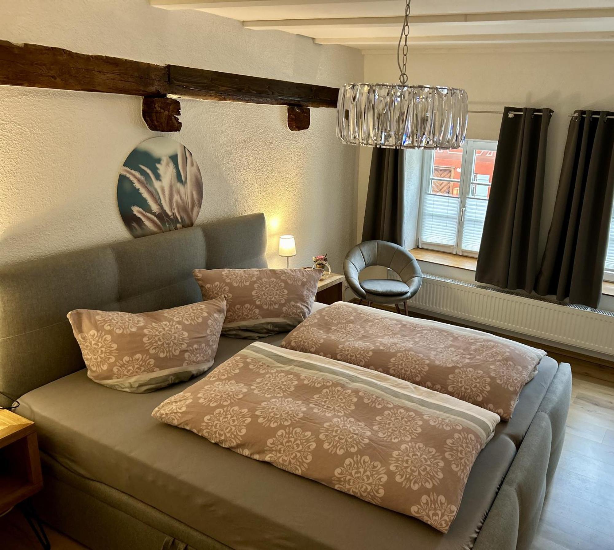 Dornroeschen Appartement Dinkelsbühl Buitenkant foto